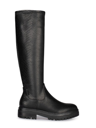 POSH by Poelman Stretch Laarzen Zwart Cybele Boots Print