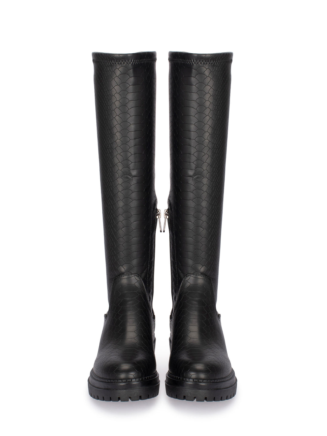 POSH by Poelman Stretch Laarzen Zwart Cybele Boots Print