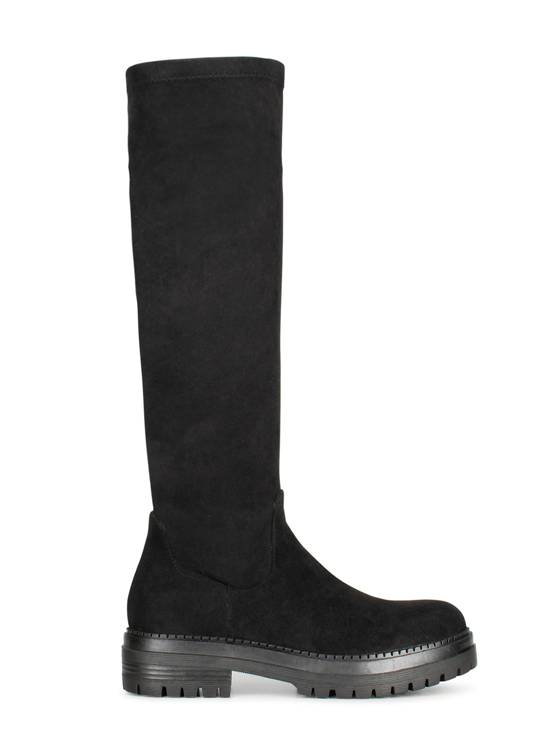 POSH by Poelman Stretch Laarzen Zwart Suedine Cybele Boots