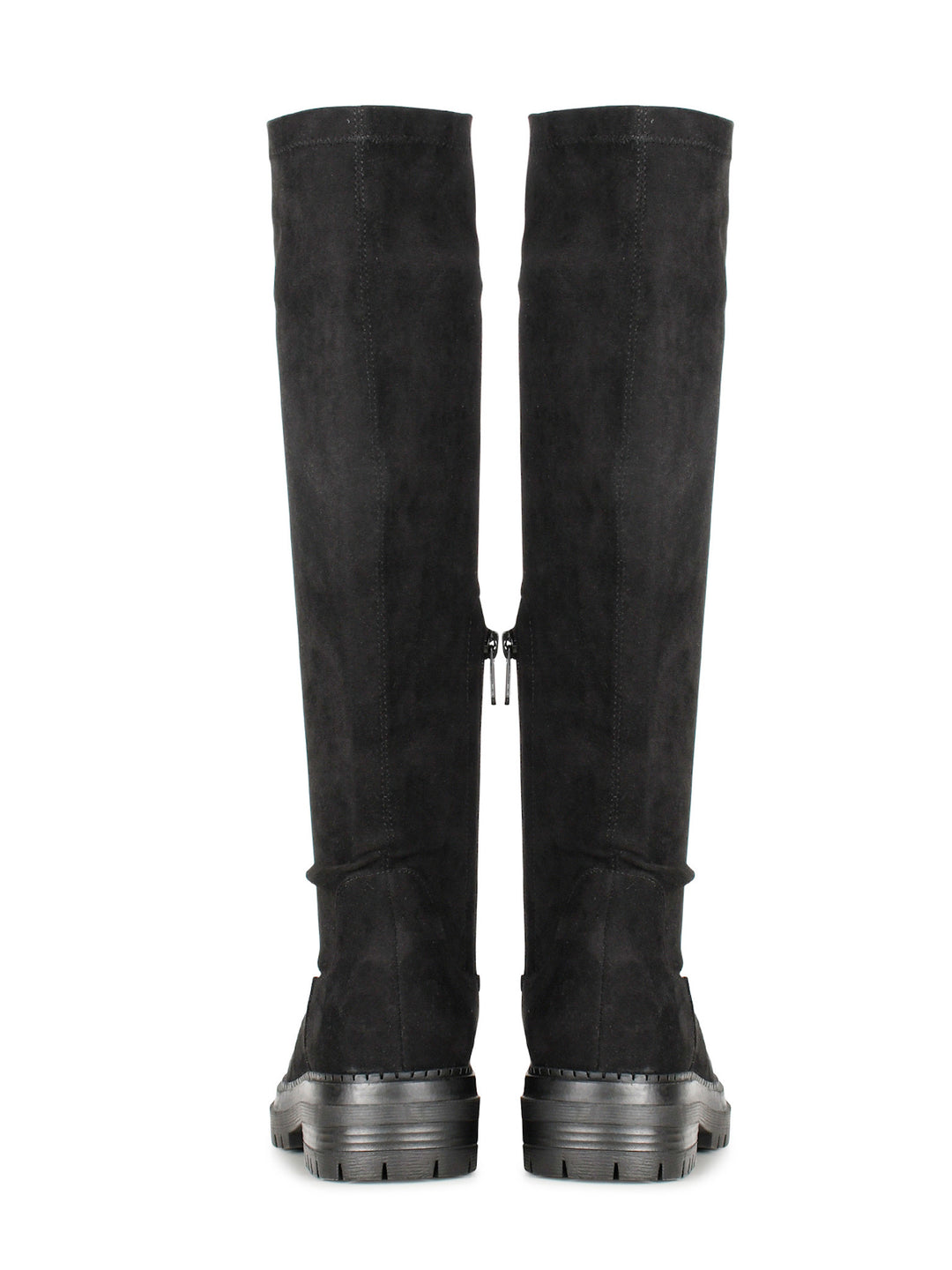 POSH by Poelman Stretch Laarzen Zwart Suedine Cybele Boots
