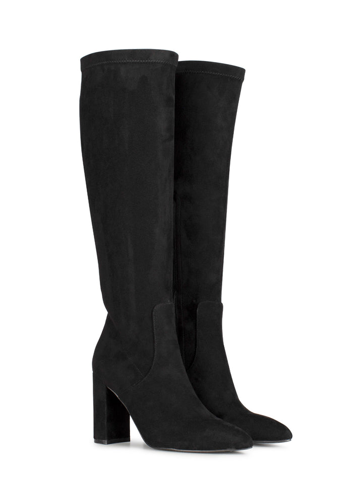 POSH by Poelman Stretch Laarzen Zwart Suedine Lauren
