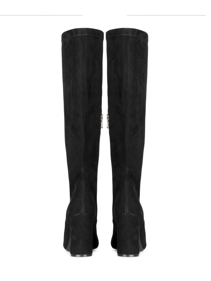 POSH by Poelman Stretch Laarzen Zwart Suedine Lauren