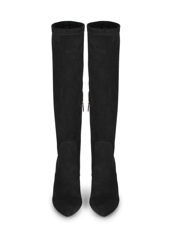 POSH by Poelman Stretch Laarzen Zwart Suedine Lauren
