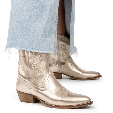 PS Poelman Cowboy Boots Goud Moco