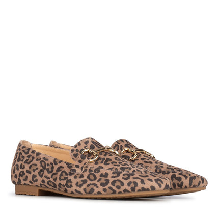 PS Poelman Loafers Leopard Suéde Odette