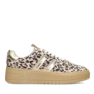 PS Poelman Sneakers Goud Anemone Leopard