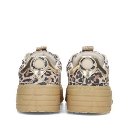 PS Poelman Sneakers Goud Anemone Leopard