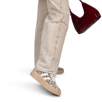 PS Poelman Sneakers Goud Anemone Leopard