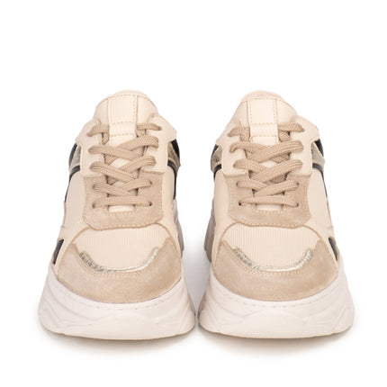 PS Poelman Sneakers Jana Beige Goud