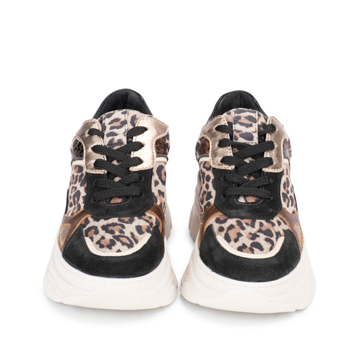 PS Poelman Sneakers Jana Zwart Leopard