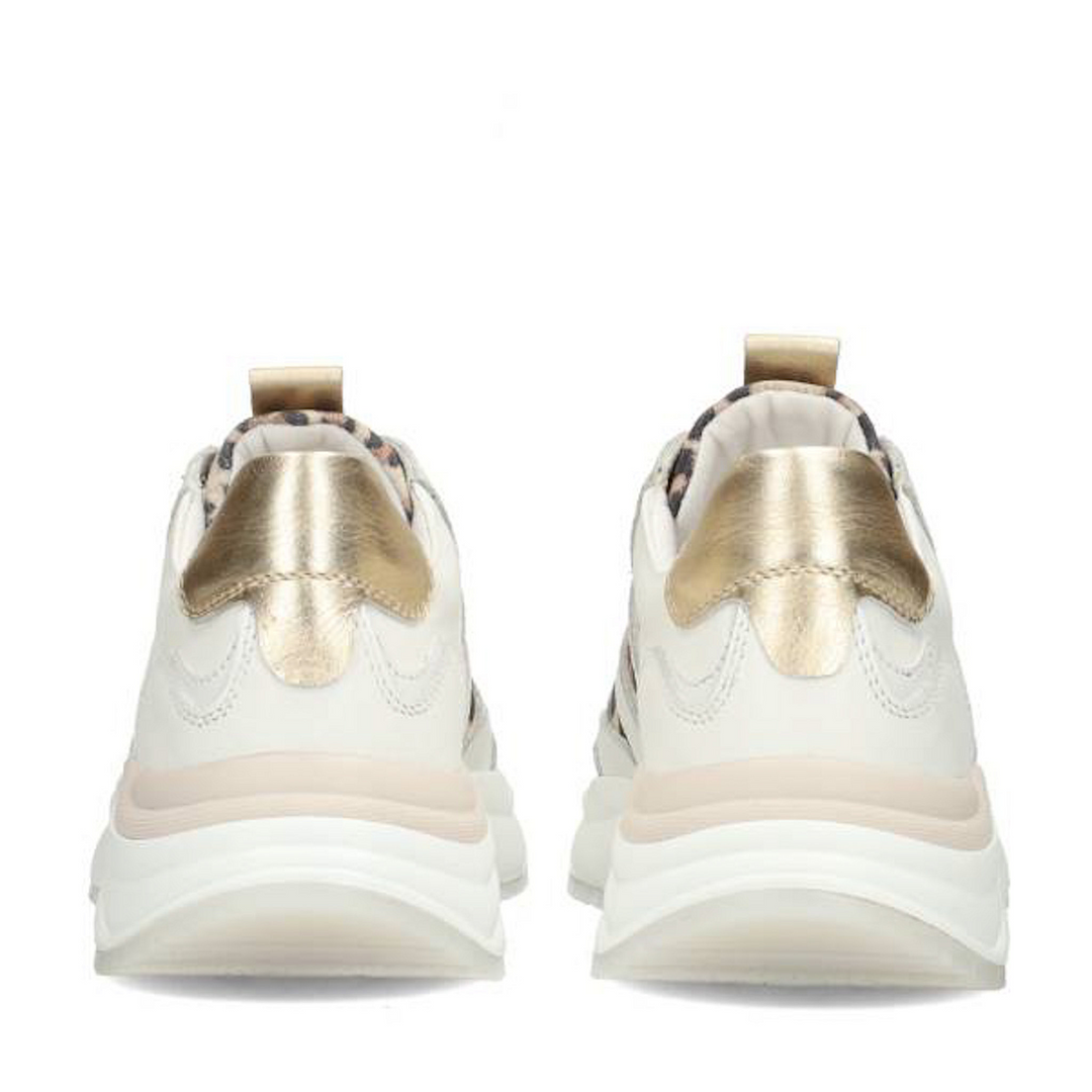 PS Poelman Sneakers Wit Charu Leopard