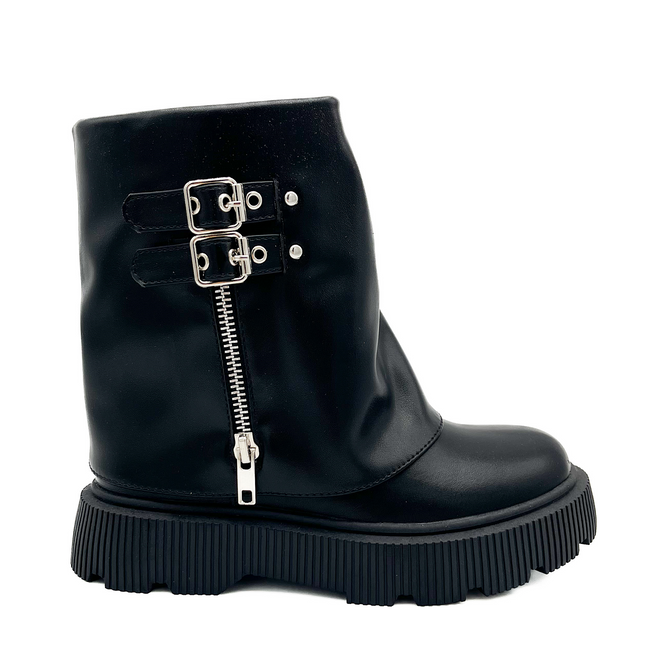Smile Favorites Biker boots Meisjes Zwart Rits