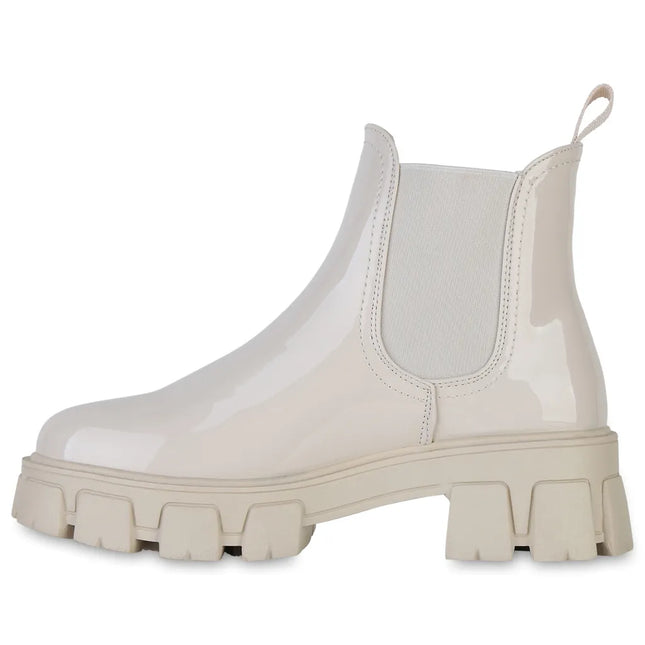 Smile Favorites Chelsea boots Beige Lak