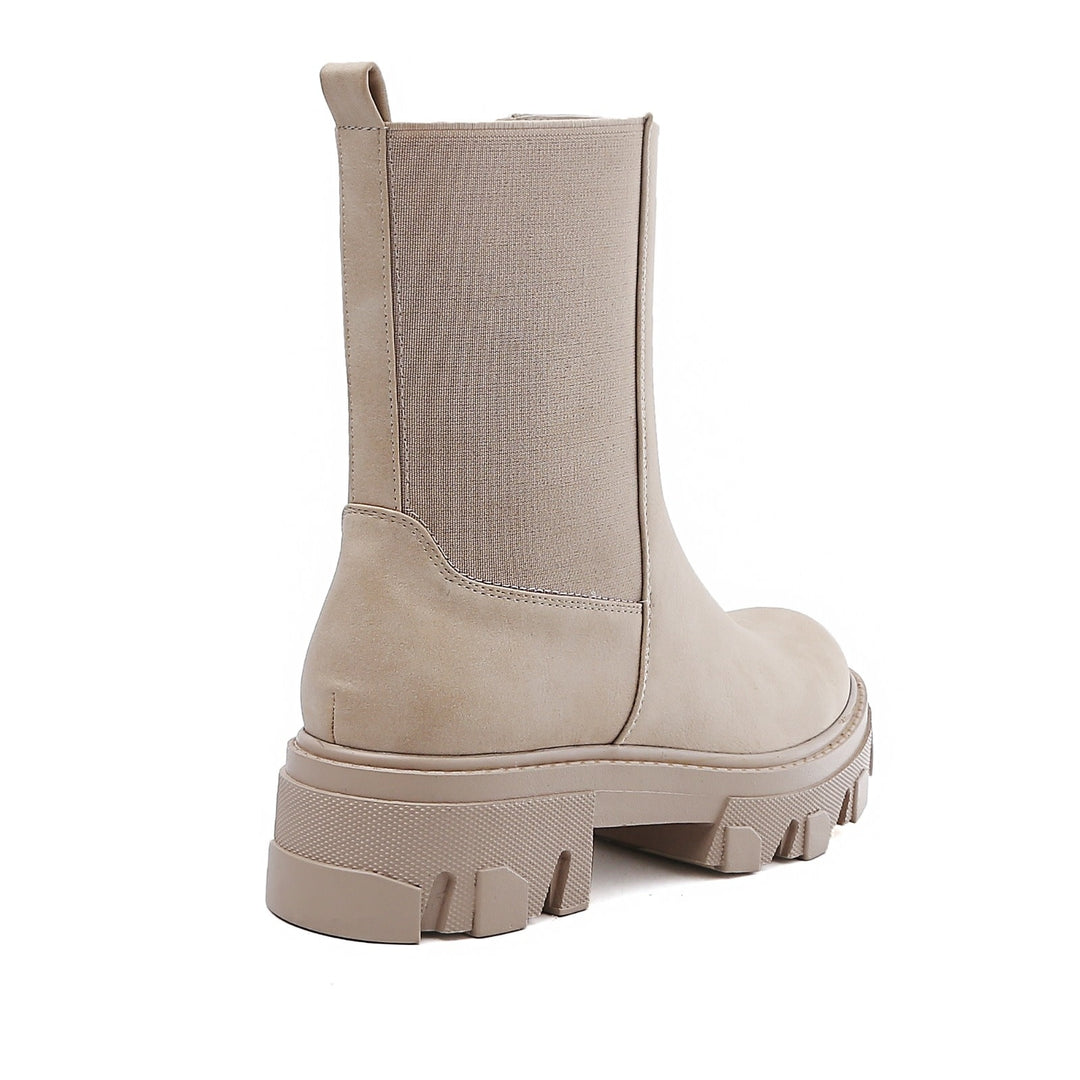 Smile Favorites Chelsea boots Beige plateau