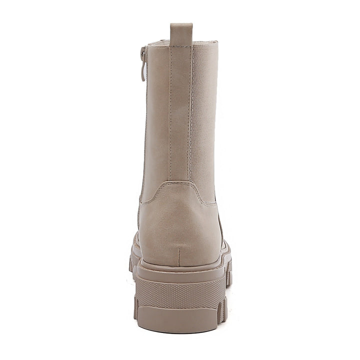 Smile Favorites Chelsea boots Beige plateau