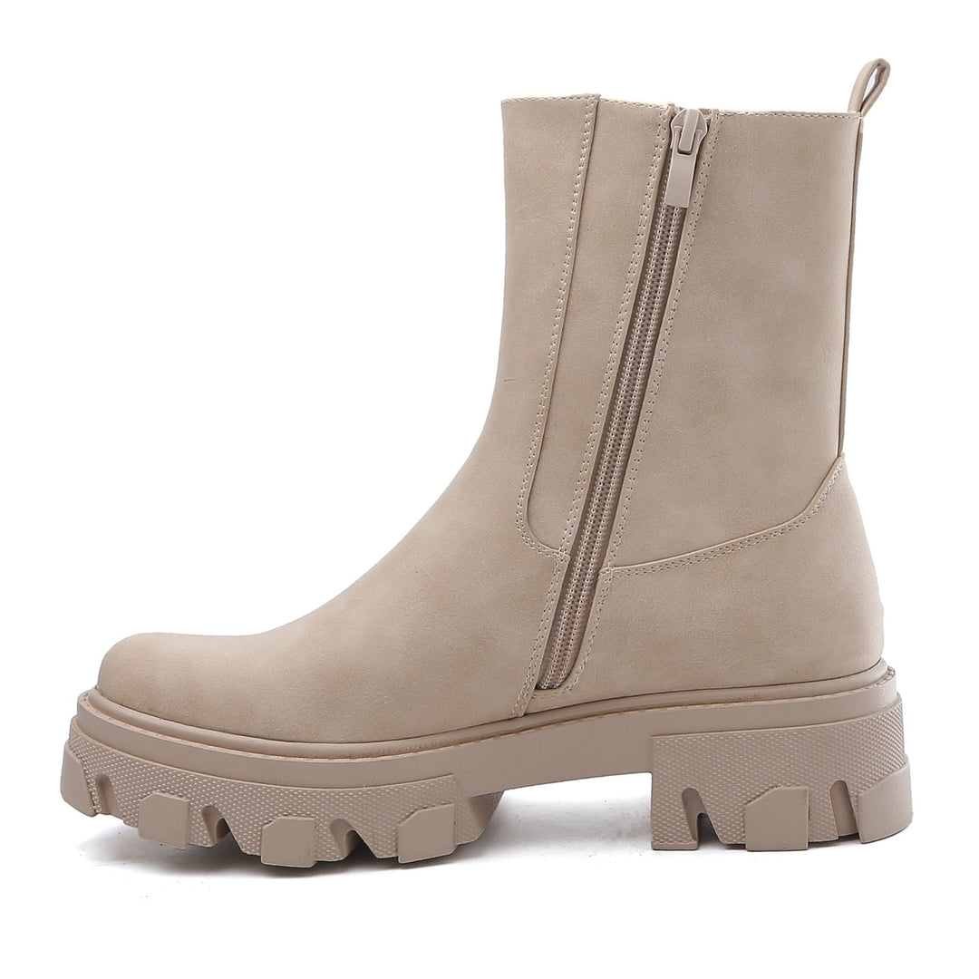 Smile Favorites Chelsea boots Beige plateau
