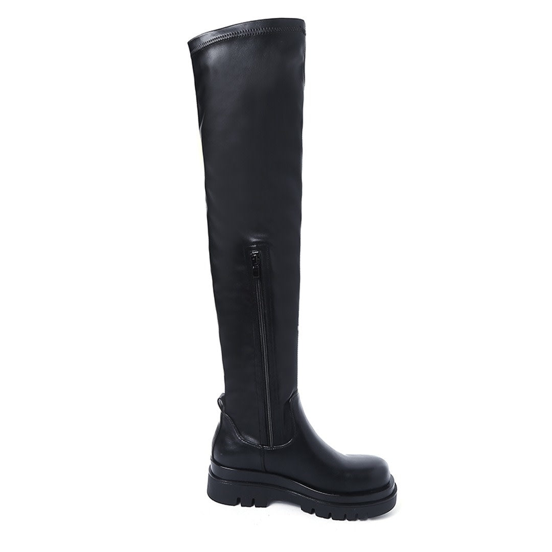 Smile Favorites Chelsea boots Hoog Overknee Zwart