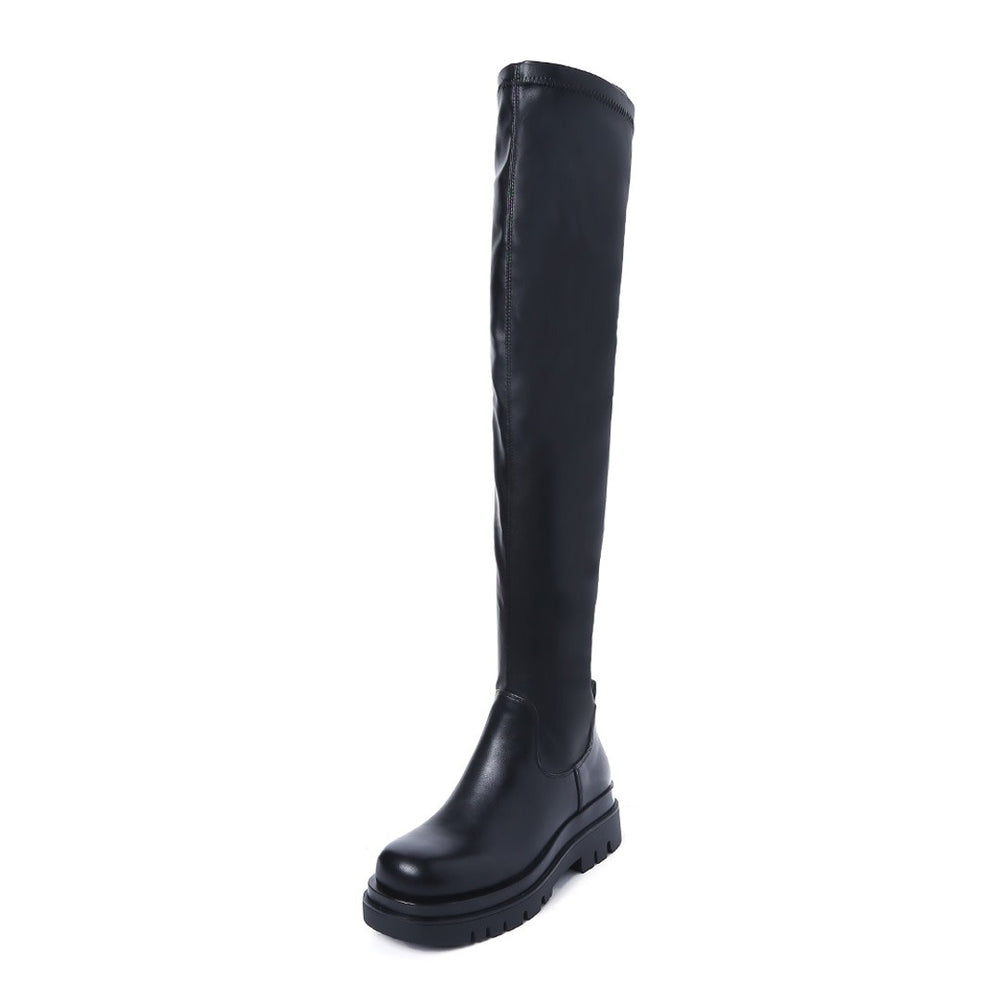 Smile Favorites Chelsea boots Hoog Overknee Zwart