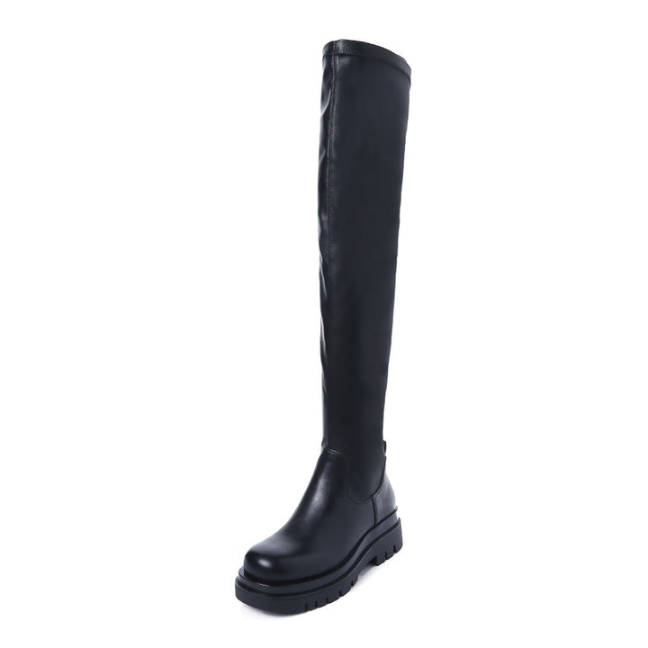 Smile Favorites Chelsea boots Hoog Overknee Zwart