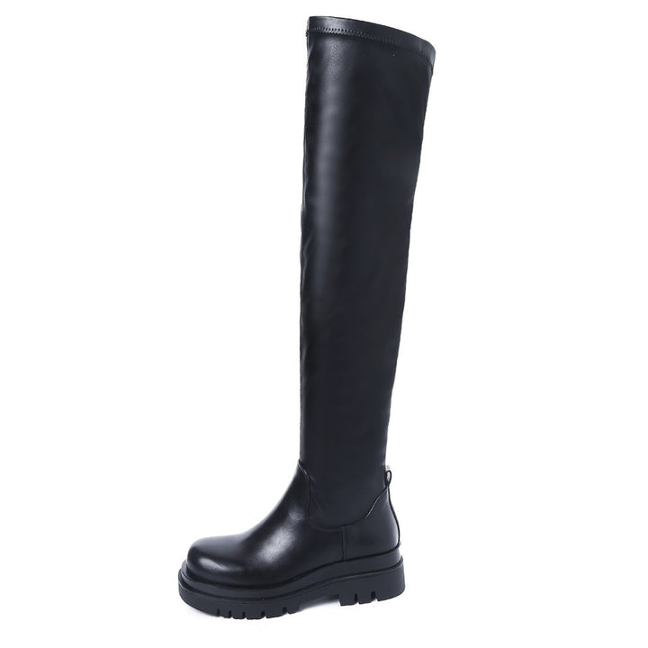 Smile Favorites Chelsea boots Hoog Overknee Zwart