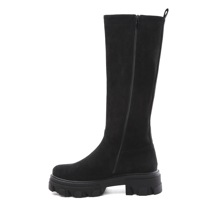Smile Favorites Chelsea boots Hoog Zwart Suède