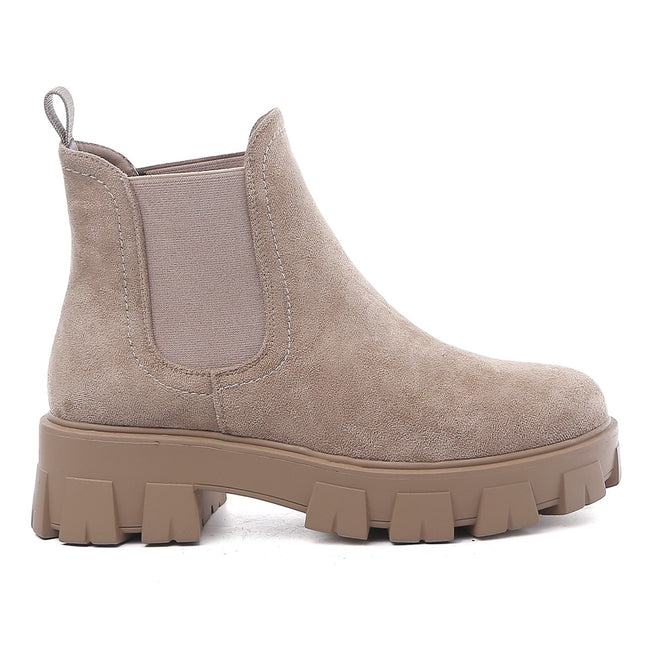 Smile Favorites Chelsea boots Khaki Suedine