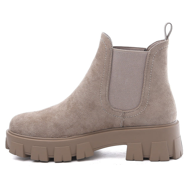Smile Favorites Chelsea boots Khaki Suedine