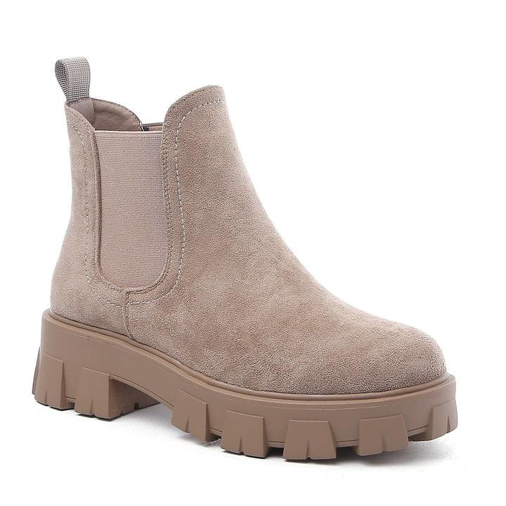Smile Favorites Chelsea boots Khaki Suedine
