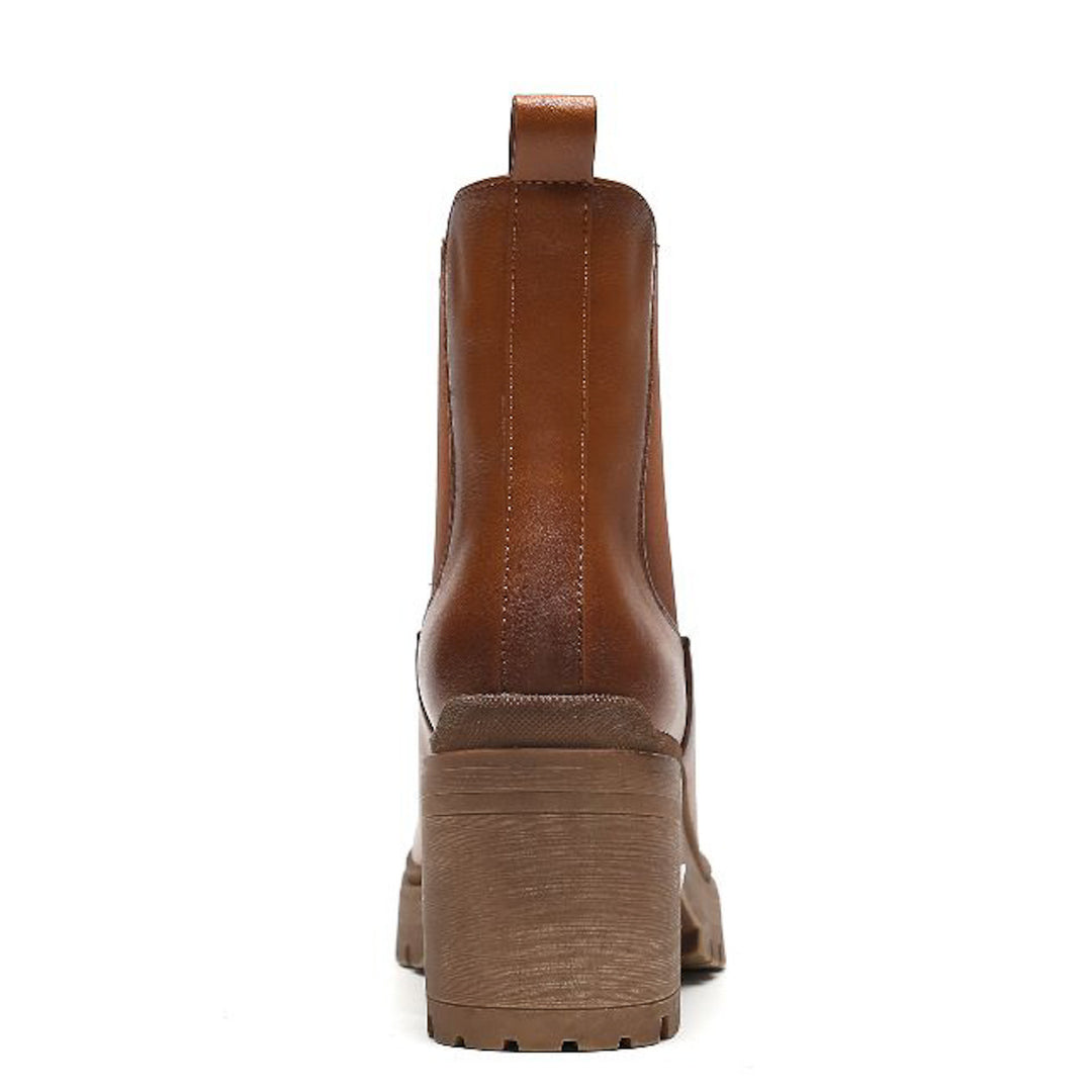 Smile Favorites Chelsea boots met hak Camel