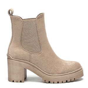 Smile Favorites Chelsea boots met hak Khaki Suedine