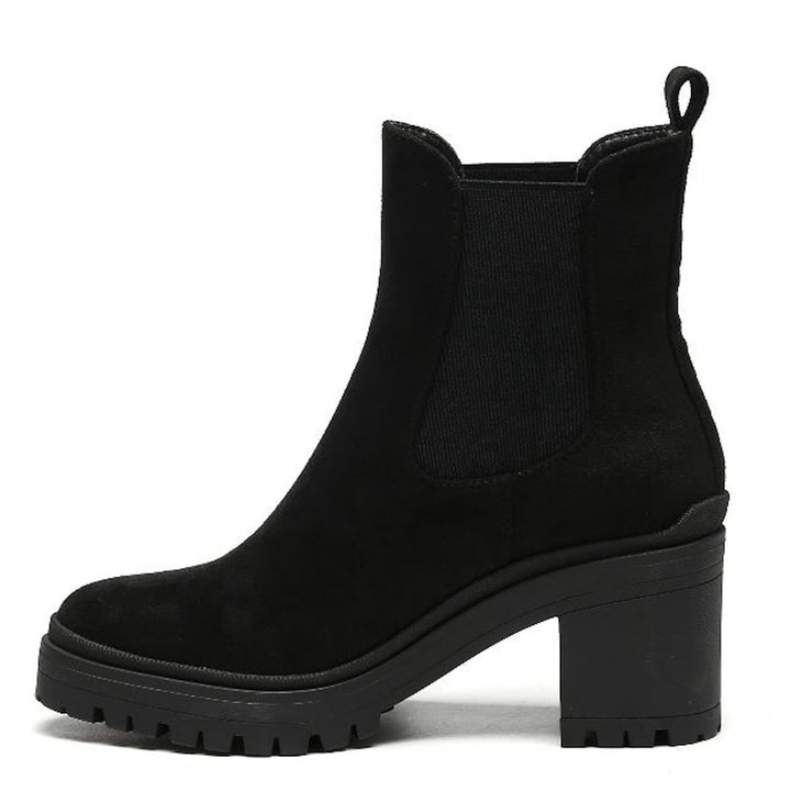Smile Favorites Chelsea boots met hak Zwart Suedine