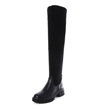 Smile Favorites Chelsea boots Overknee Suède Zwart