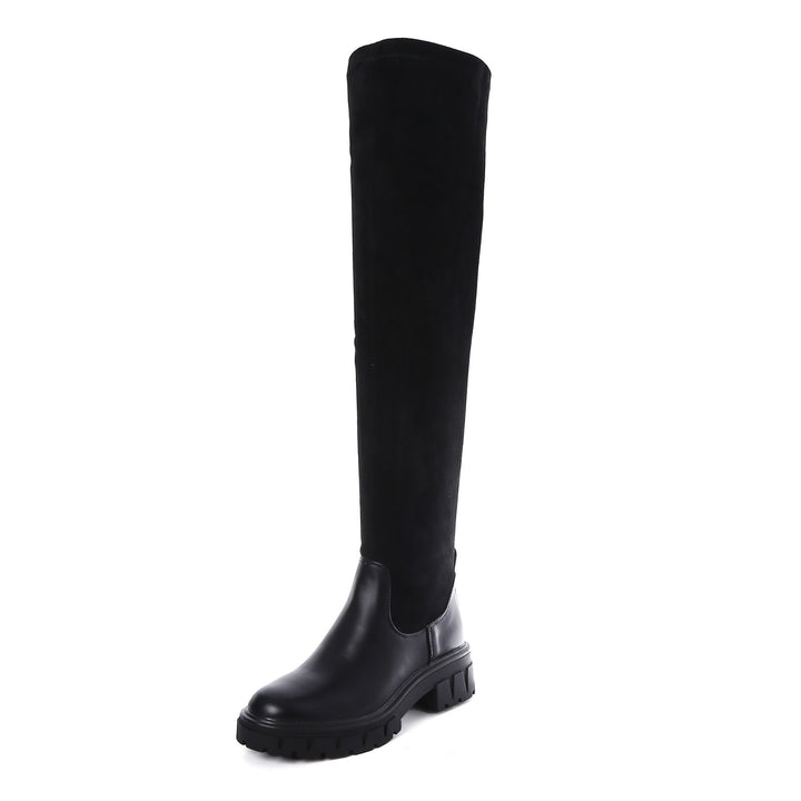 Smile Favorites Chelsea boots Overknee Suède Zwart