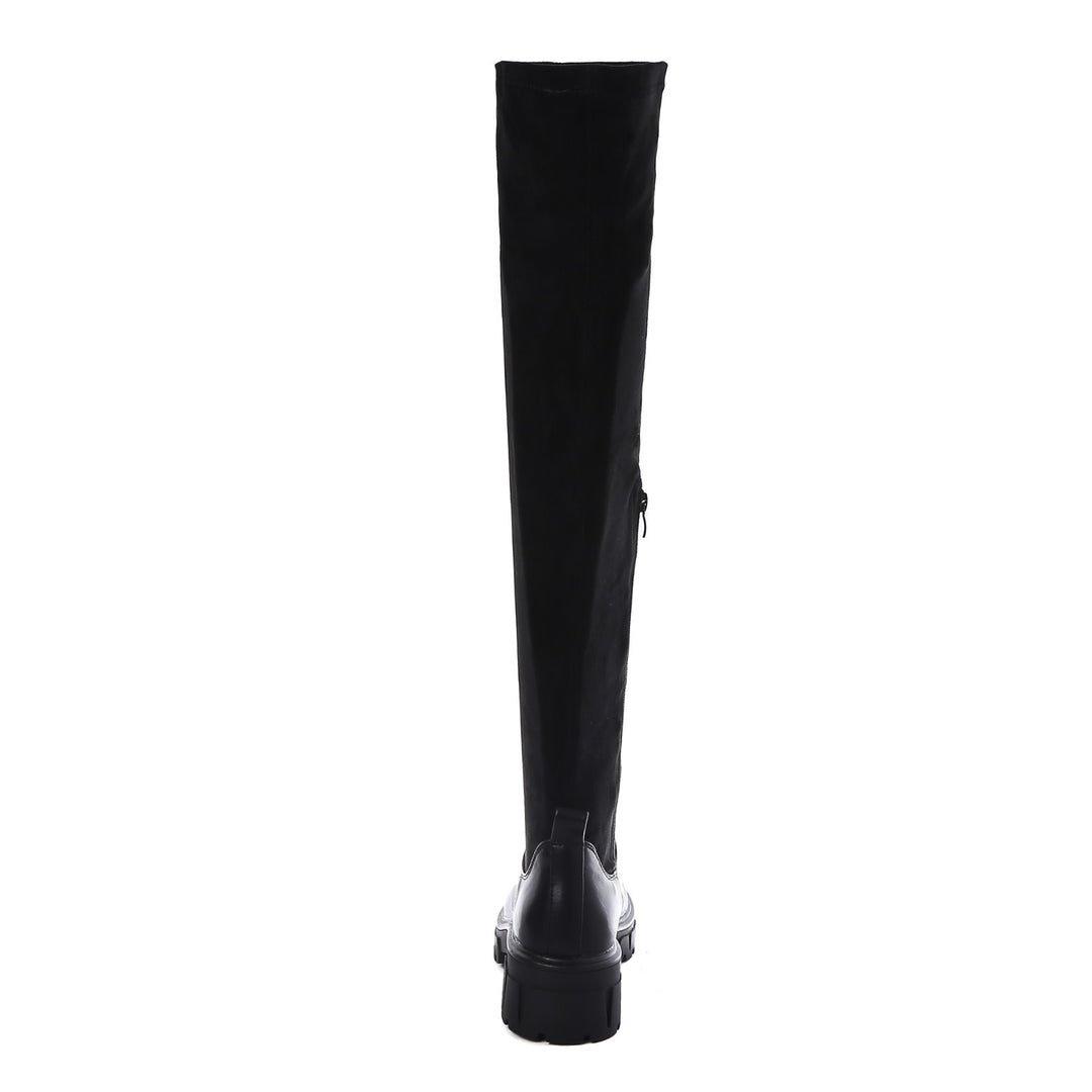 Smile Favorites Chelsea boots Overknee Suède Zwart