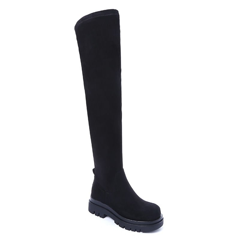 Smile Favorites Chelsea boots Overknee Zwart Suède