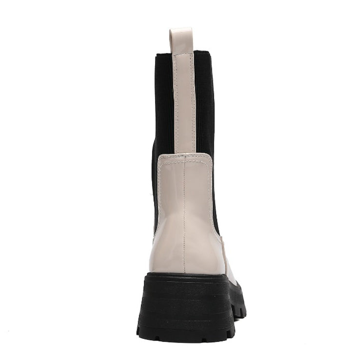 Smile Favorites Chelsea boots Sock Beige Lak