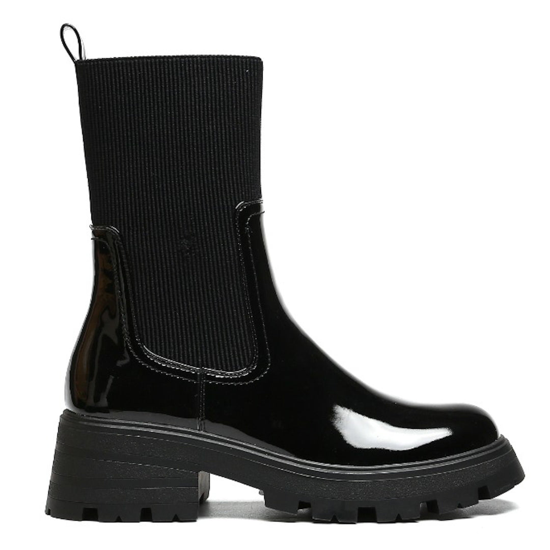 Smile Favorites Chelsea boots Sock Zwart Lak