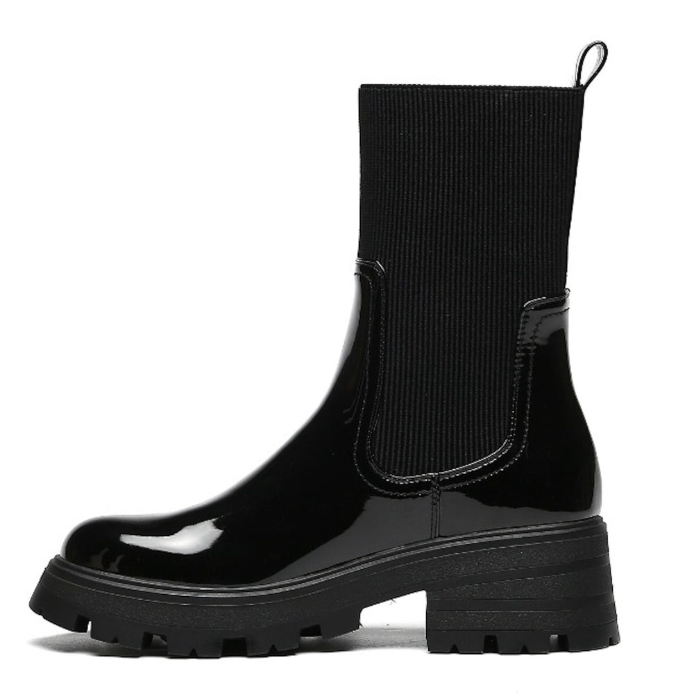 Smile Favorites Chelsea boots Sock Zwart Lak