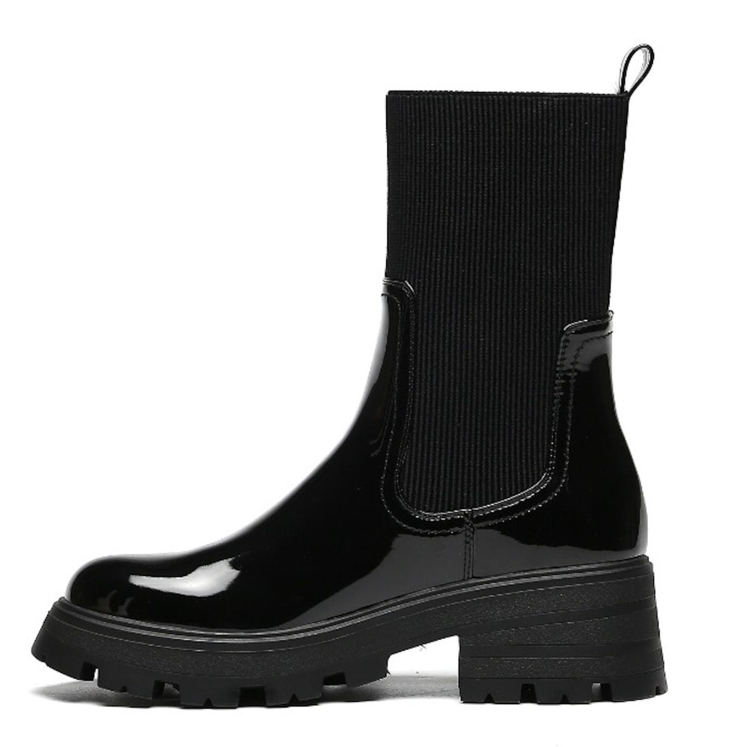 Smile Favorites Chelsea boots Sock Zwart Lak