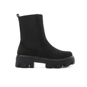 Smile Favorites Chelsea Boots Zwart suedine Plateau