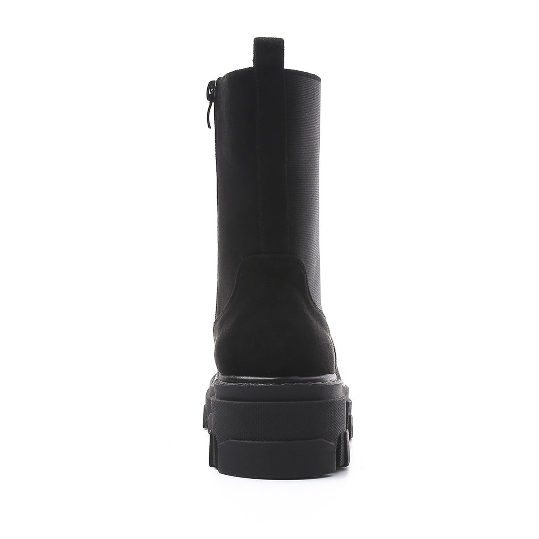 Smile Favorites Chelsea Boots Zwart suedine Plateau