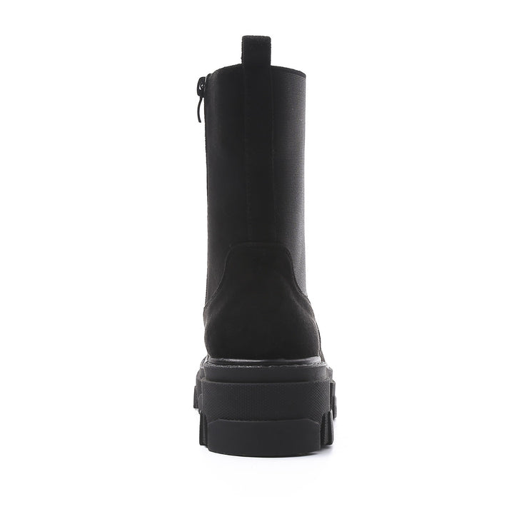 Smile Favorites Chelsea Boots Zwart suedine Plateau
