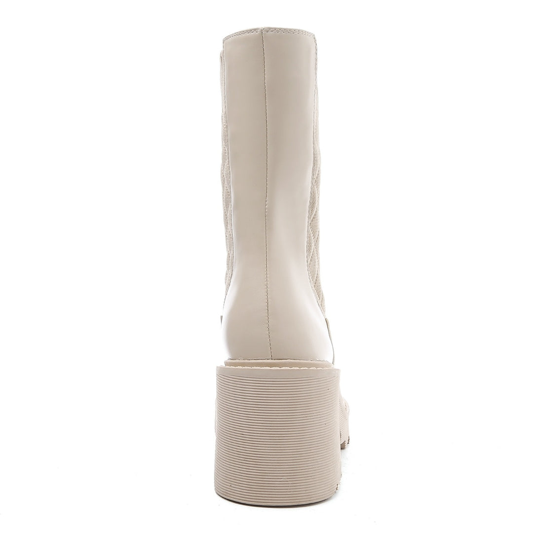 Smile Favorites Chelsea Stiksels met Hak Beige