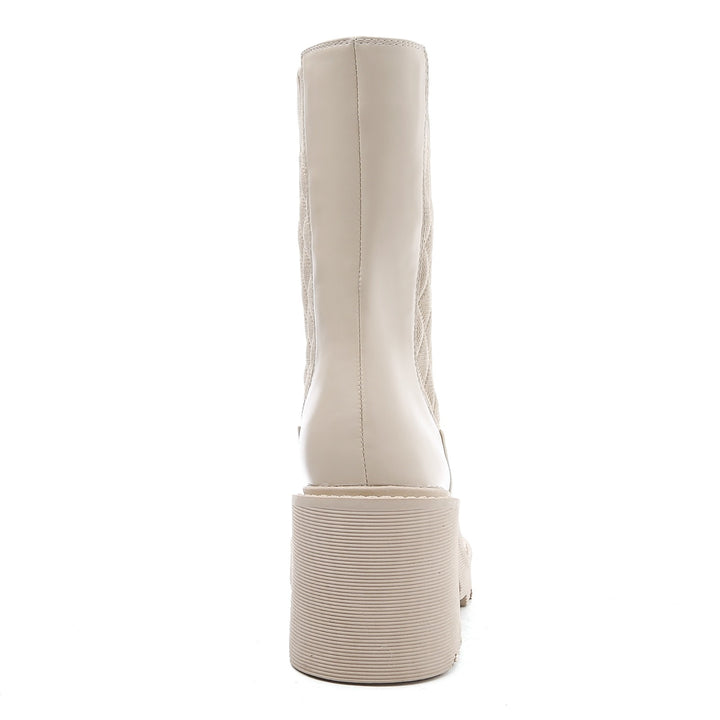 Smile Favorites Chelsea Stiksels met Hak Beige