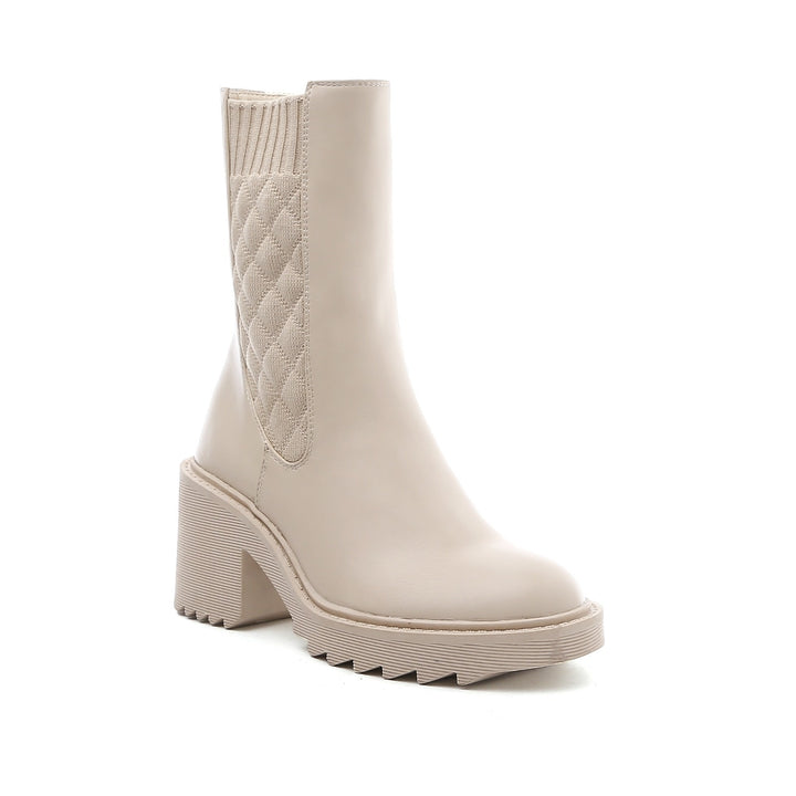 Smile Favorites Chelsea Stiksels met Hak Beige