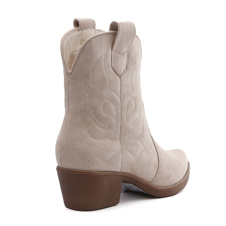 Smile Favorites Cowboylaarzen Beige kort