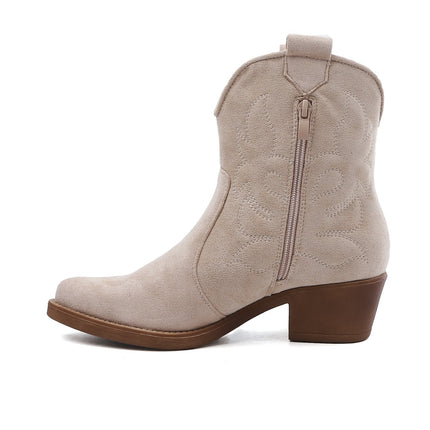 Smile Favorites Cowboylaarzen Beige kort