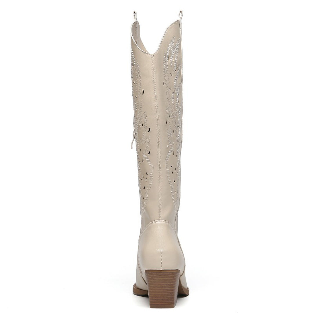 Smile Favorites Cowboylaarzen Beige Western Hoog