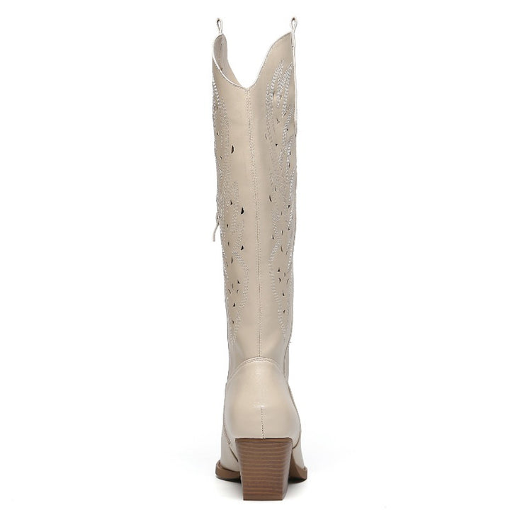 Smile Favorites Cowboylaarzen Beige Western Hoog