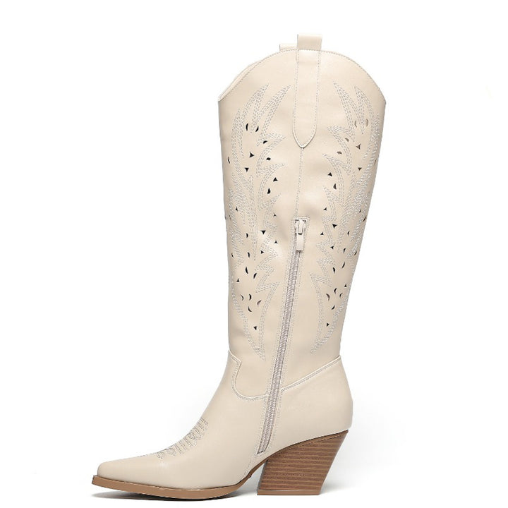 Smile Favorites Cowboylaarzen Beige Western Hoog
